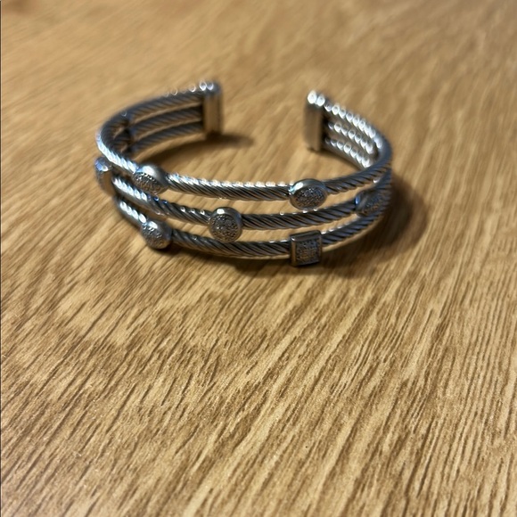 David Yurman Silver Cable Bracelet - Picture 1 of 5